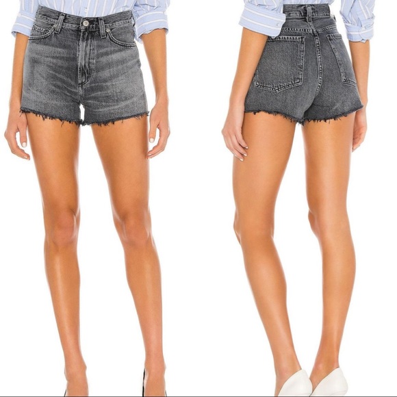 Citizens Of Humanity Pants - Citizens of Humanity Grey Kristen High Rise Shorts
